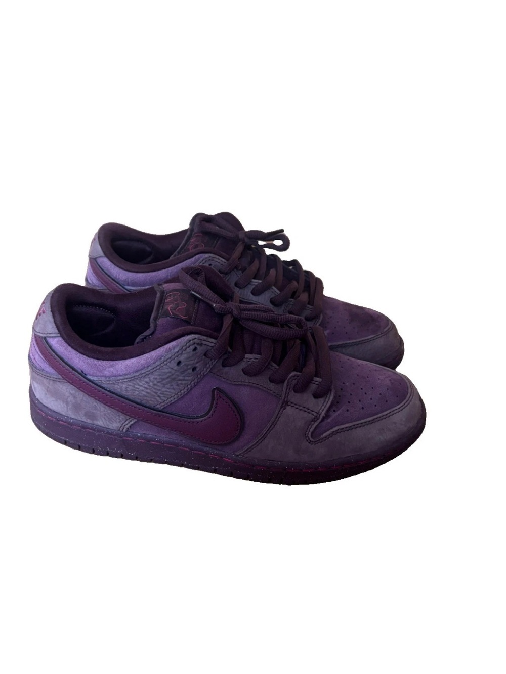 Nike Men's SB Dunk Low City of Love Burgundy Crush 10.5